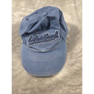Life is Good Faded Blue Embroidered Logo adjustable Strap Hat Cap Adult One Size
